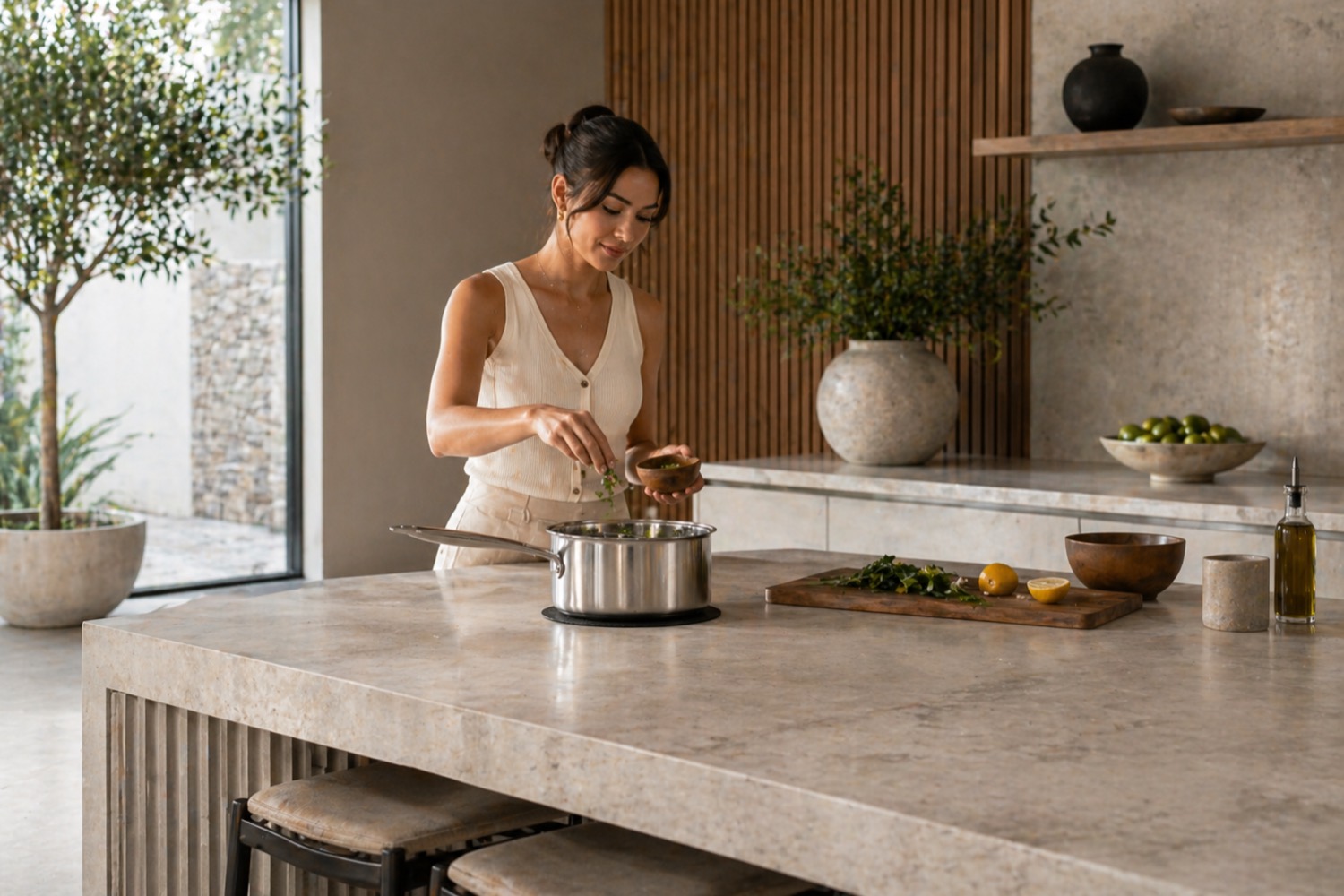 Cooktop Invisacook instalado sob a bancada